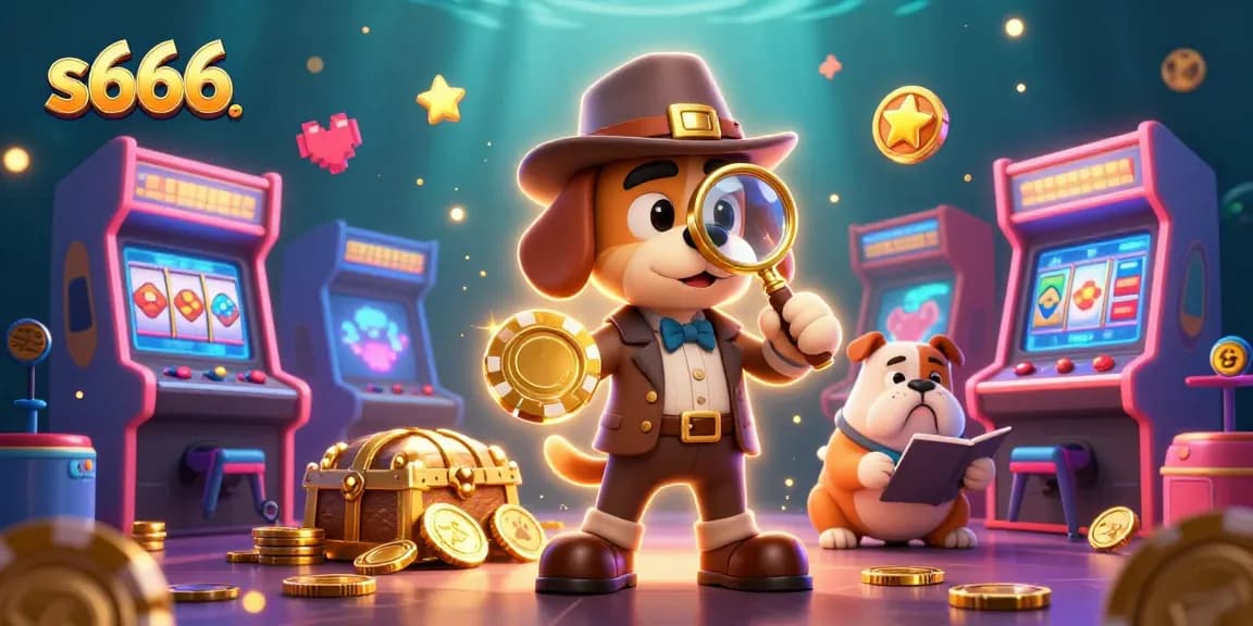 Players at s666 engage in thrilling gameplay featuring vibrant illustrations of casino elements and characters.