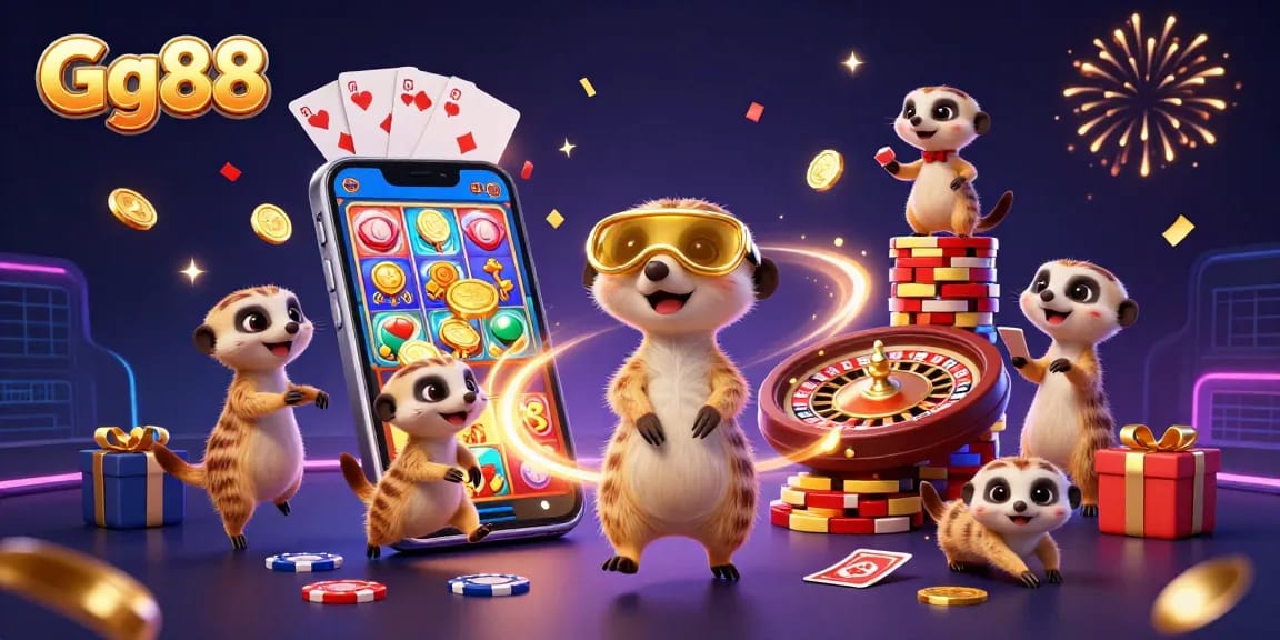 Experience dynamic gaming at Gg88 with meerkats running an exciting live casino operation.