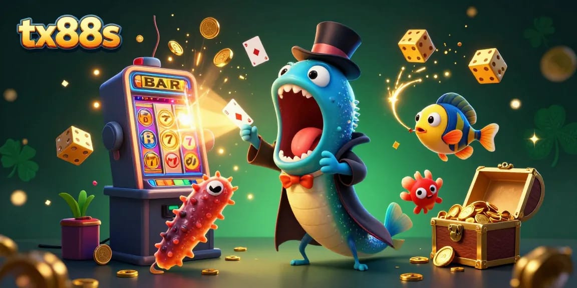 Watch tx88s' unique magic show with vibrant casino elements for thrilling entertainment.