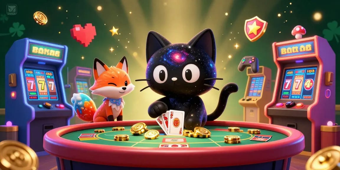 Experience excitement with man88's cosmic casino scene featuring vibrant characters and dynamic gameplay elements.