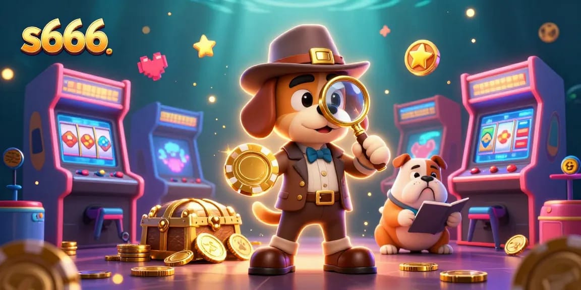 Players at s666 engage in thrilling gameplay featuring vibrant illustrations of casino elements and characters.