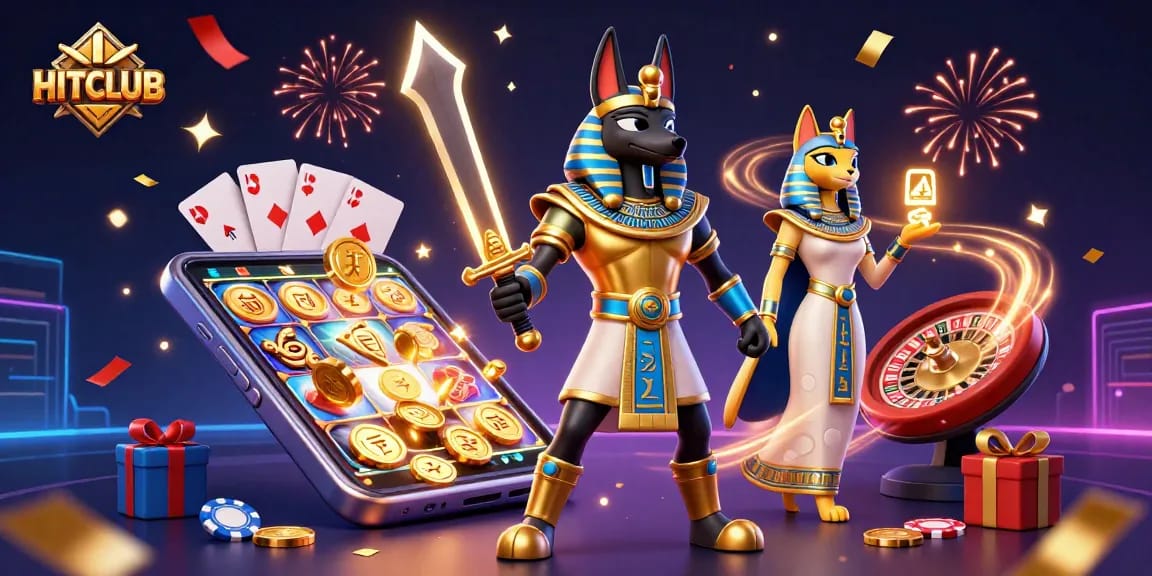 Engage in the thrilling world of HITCLUB with 3D characters and vibrant gambling elements.