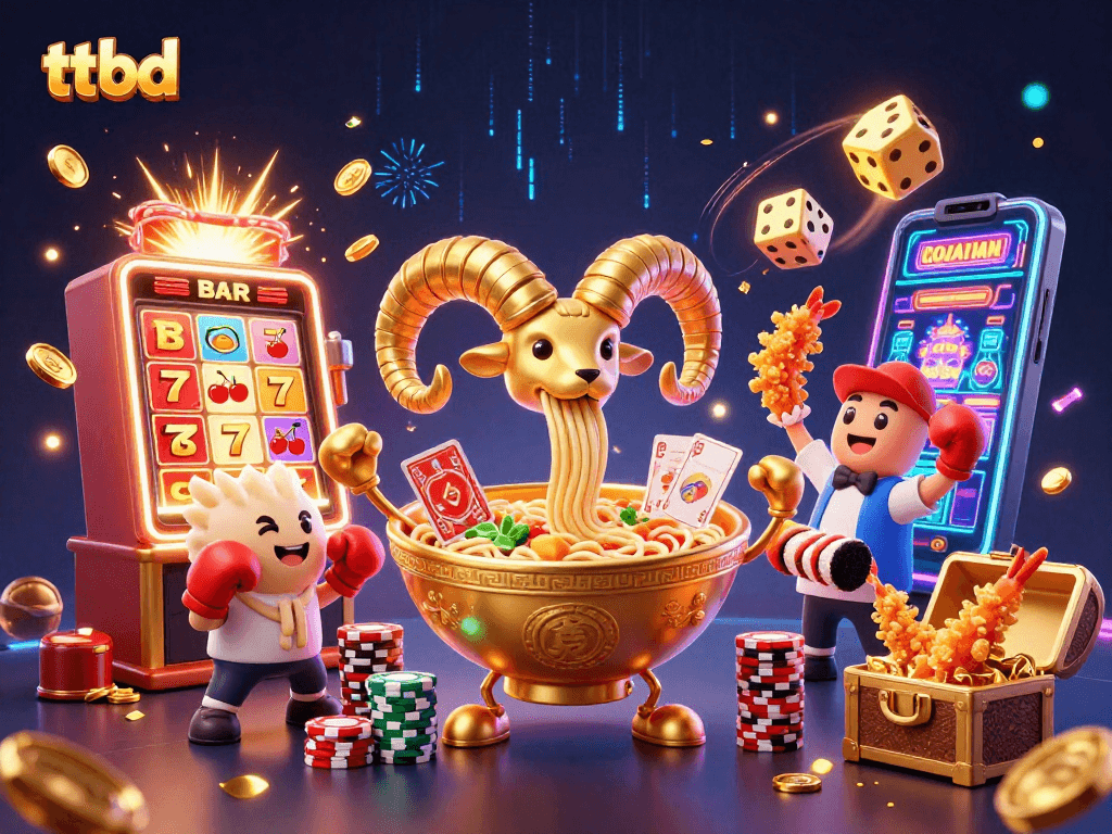 Experience winning strategies with ttbd via thrilling 3D casino illustrations showcasing dynamic characters and vibrant game elements.