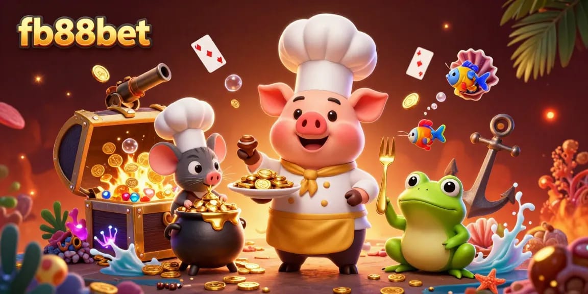 Experience the exciting world of fb88bet with vibrant casino-themed characters and rich graphics.