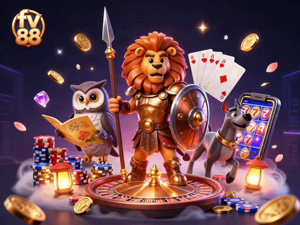 Experience thrilling gambling action with fv 88 as dynamic casino elements and characters come alive.