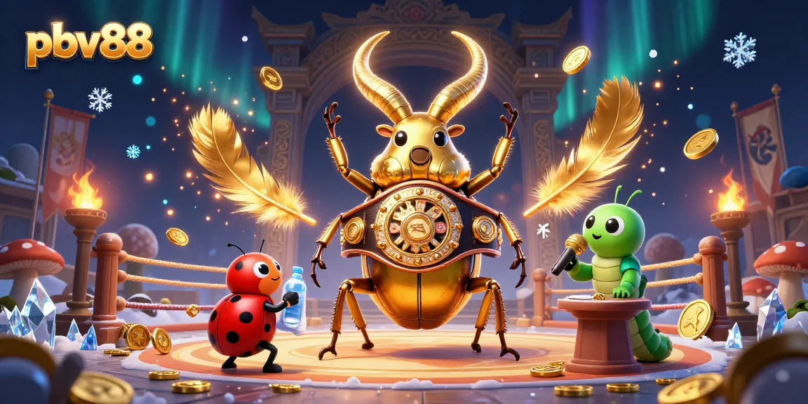 Experience exciting bets with pbv88 through a dynamic golden stag beetle boxing match