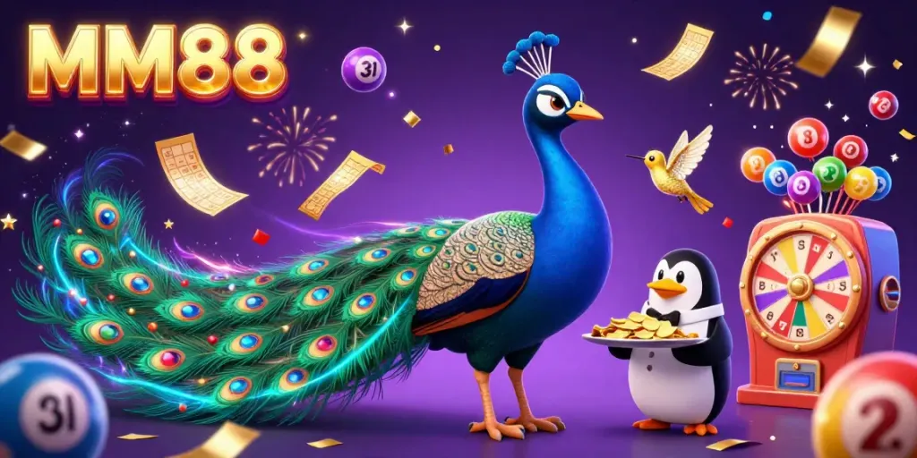 Experience engaging gaming vibes with MM88, where money rain and lottery excitement collide.