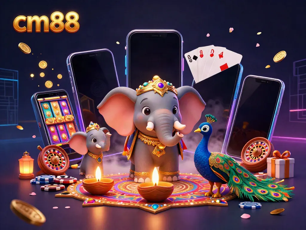 Experience thrilling games and festive energy with cm88's colorful casino themes.