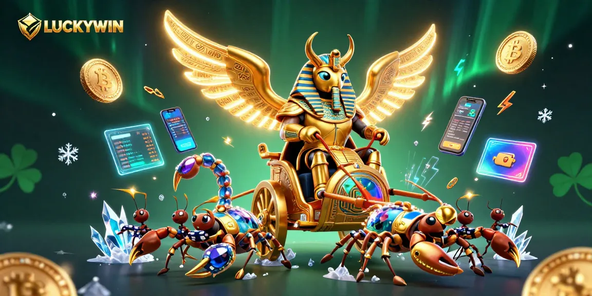 Experience thrilling gameplay at LUCKYWIN with a vibrant 3D casino scene showcasing stunning game elements and characters.