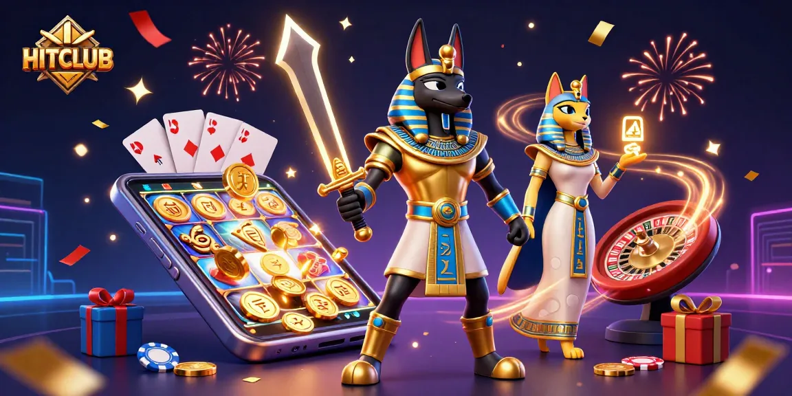 Engage in the thrilling world of HITCLUB with 3D characters and vibrant gambling elements.